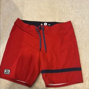 Men's Red Swim Shorts